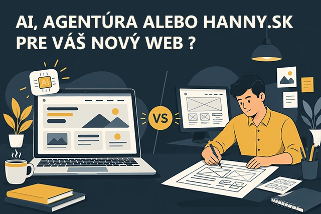 Koho si vybrať na tvorbu webovej stránky – agentúra, AI alebo hanny.sk?